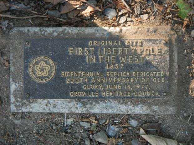 FIRST LIBERTY POLE IN THE WEST MEMORIAL PLAQUE