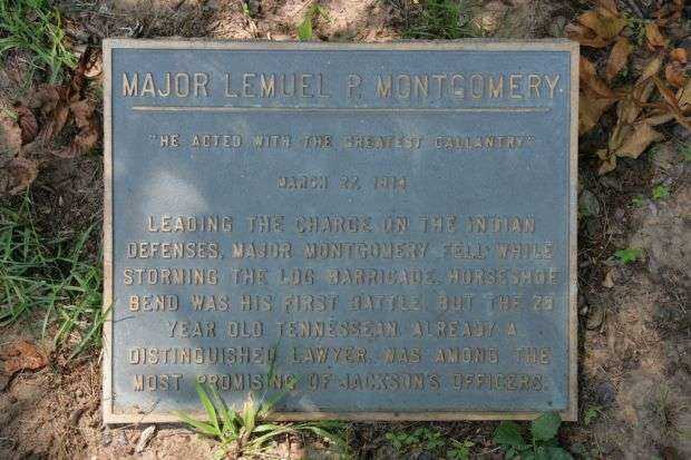MAJOR LEMUEL P. MONTGOMERY MEMORIAL PLAQUE