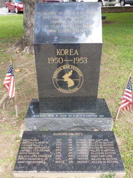 ELMORE COUNTY KOREAN WAR MEMORIAL