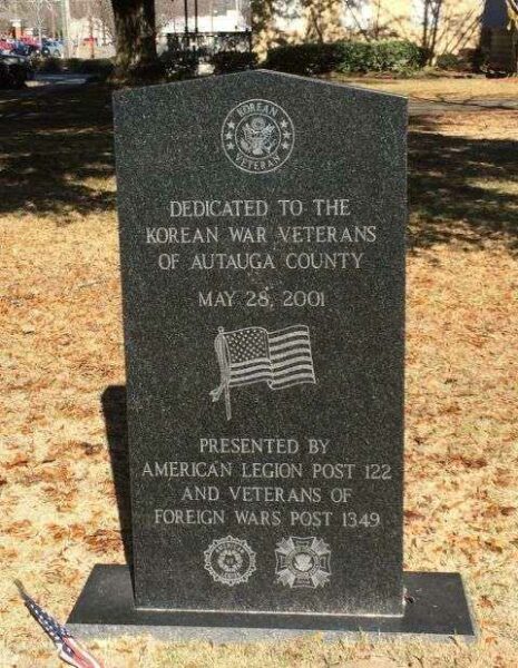 AUTAUGA COUNTY KOREAN WAR MEMORIAL