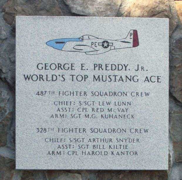 GEORGE E. PREDDY, JR. WAR MEMORIAL PLAQUE