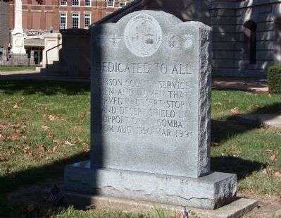 GIBSON COUNTY DESERT STORM AND DESERT SHIELD VETERANS MEMORIAL