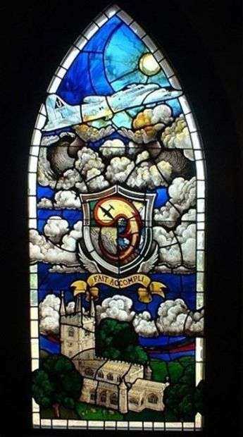457TH BOMBARDMENT GROUP WAR MEMORIAL STAINED GLASS WINDOW