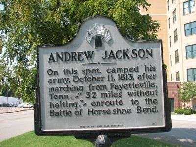 ANDREW JACKSON MEMORIAL MARKER