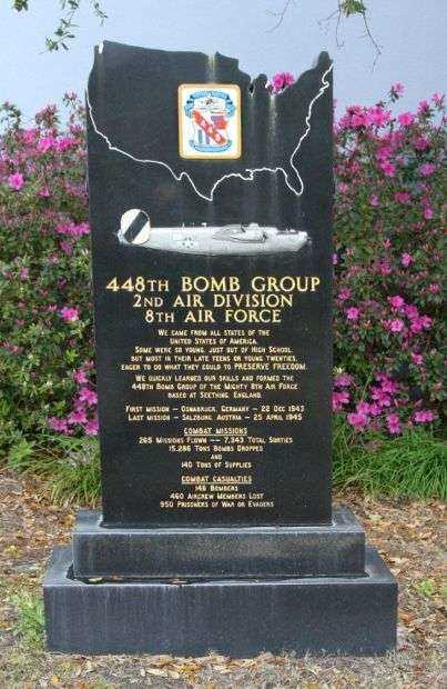 448TH BOMB GROUP WAR MEMORIAL FRONT