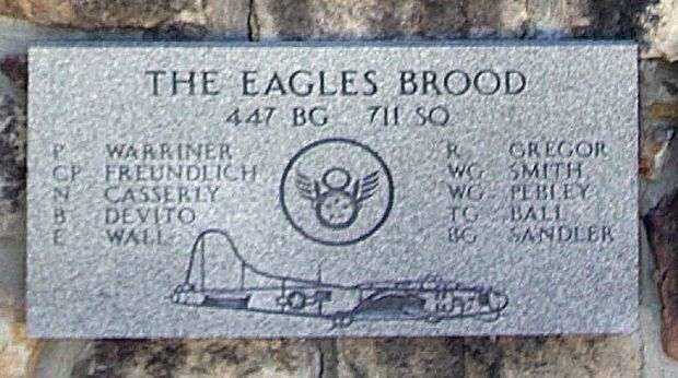 THE EAGLES BROOD WAR MEMORIAL PLAQUE