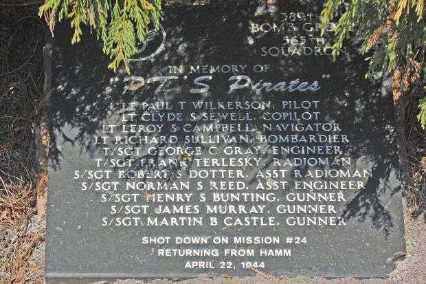 “PT’S PIRATES” WAR MEMORIAL PLAQUE