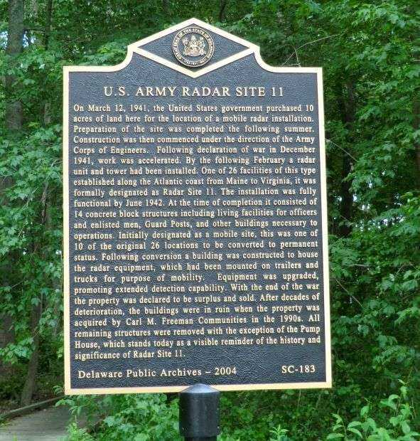 U.S. ARMY RADAR SITE 11 MEMORIAL MARKER