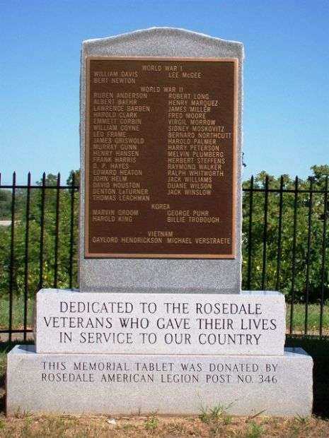 ROSEDALE WAR MEMORIAL