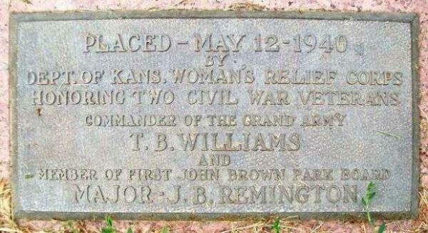 T.B. WILLIAMS AND J.B. REMINGTON WAR MEMORIAL PLAQUE