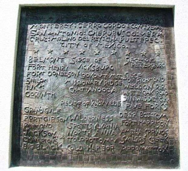 FORT LEAVENWORTH GRANT WAR MEMORIAL BATTLES PLAQUE
