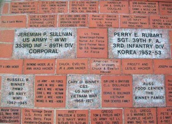 ULYSSES VETERANS MEMORIAL PAVERS