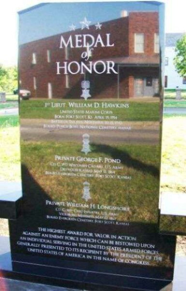 FORT SCOTT MEDAL OF HONOR MEMORIAL SIDE A