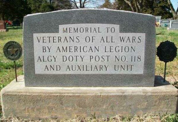 MOUNT HOPE CEMETERY VETERANS OF ALL WARS MEMORIAL