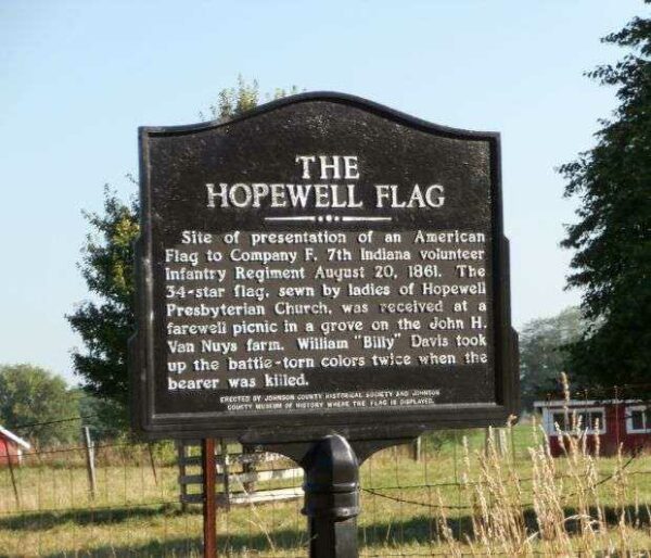 THE HOPEWELL FLAG WAR MEMORIAL MARKER