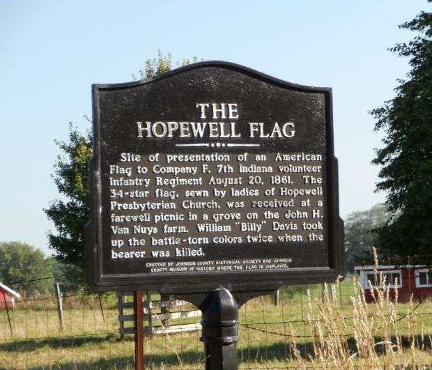THE HOPEWELL FLAG WAR MEMORIAL MARKER