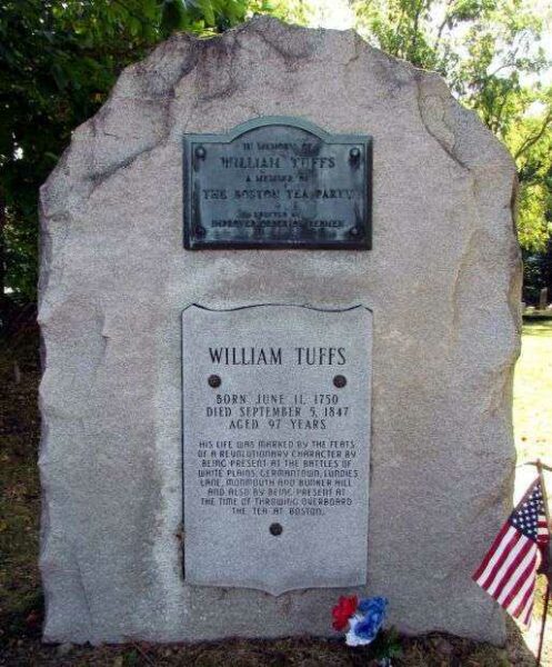 WILLIAM TUFFS REVOLUTIONARY WAR SOLDIER MEMORIAL