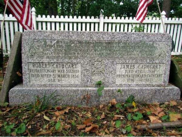 ROBERT CATHCART REVOLUTIONARY WAR SOLDIER MEMORIAL