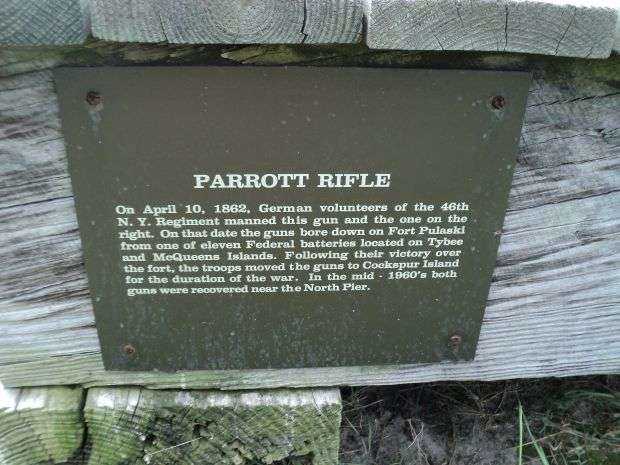 PARROTT RIFLE WAR MEMORIAL CANNON PLAQUE