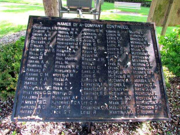 COMPANY A, 1ST MICHIGAN LIGHT ARTILLERY MEMORIAL PLAQUE II