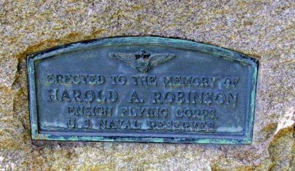 ENSIGN HAROLD A. ROBINSON WAR MEMORIAL PLAQUE