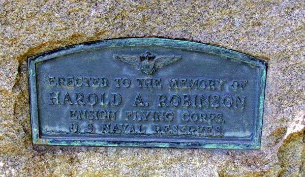 ENSIGN HAROLD A. ROBINSON WAR MEMORIAL PLAQUE
