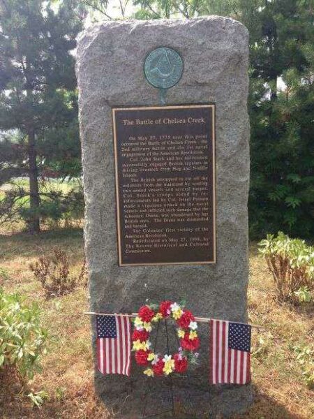 THE BATTLE OF CHELSEA CREEK REVOLUTIONARY WAR MEMORIAL