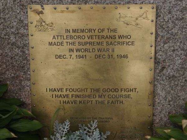 ATTLEBORO WORLD WAR II VETERANS MEMORIAL