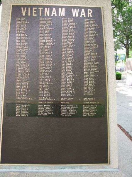 ATTLEBORO VIETNAM WAR MEMORIAL PLAQUE IV