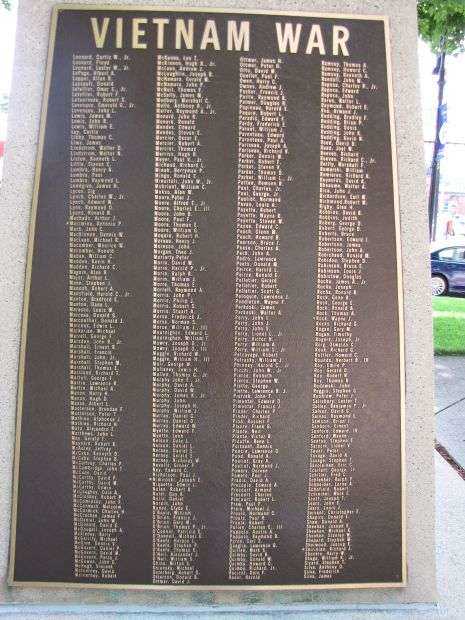 ATTLEBORO VIETNAM WAR MEMORIAL PLAQUE III