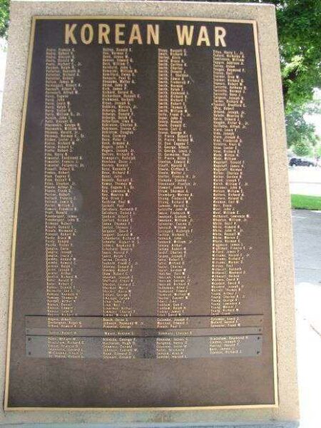 ATTLEBORO KOREAN WAR MEMORIAL PLAQUE III