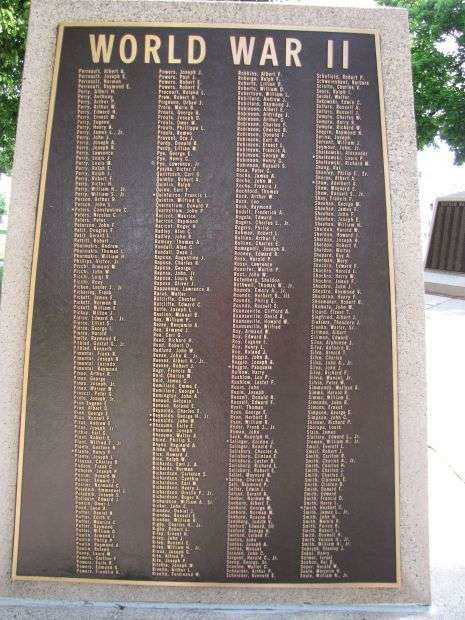 ATTLEBORO WORLD WAR II MEMORIAL PLAQUE VII