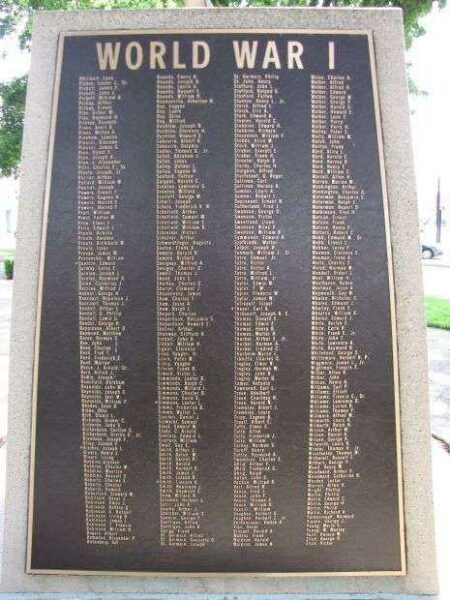 ATTLEBORO WORLD WAR I MEMORIAL PLAQUE IV