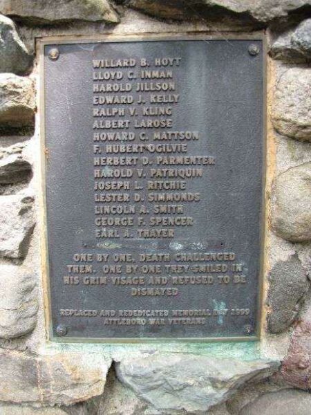 ATTLEBORO GREAT WAR MEMORIAL PLAQUE II