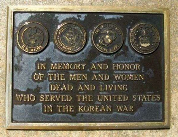 LYON COUNTY KOREAN WAR MEMORIAL PLAQUE