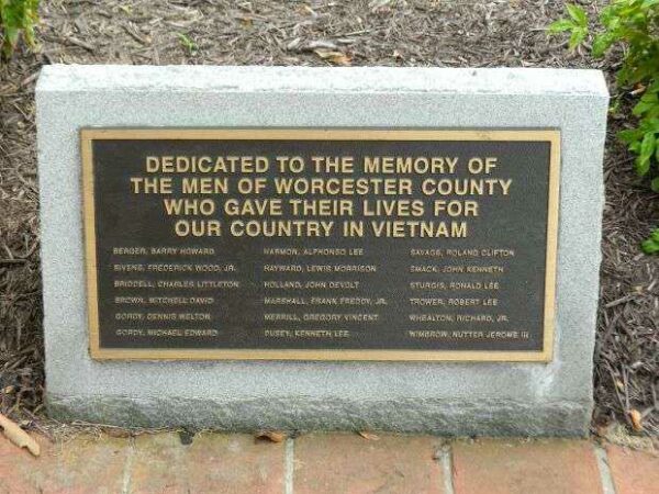 WORCESTER COUNTY VIETNAM WAR MEMORIAL