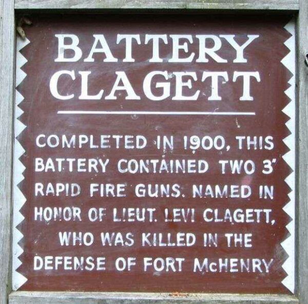 BATTERY CLAGETT WAR MEMORIAL MARKER