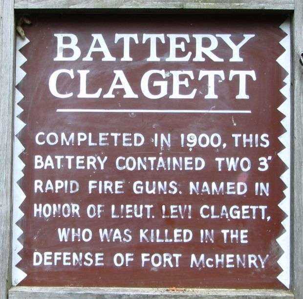 BATTERY CLAGETT WAR MEMORIAL MARKER