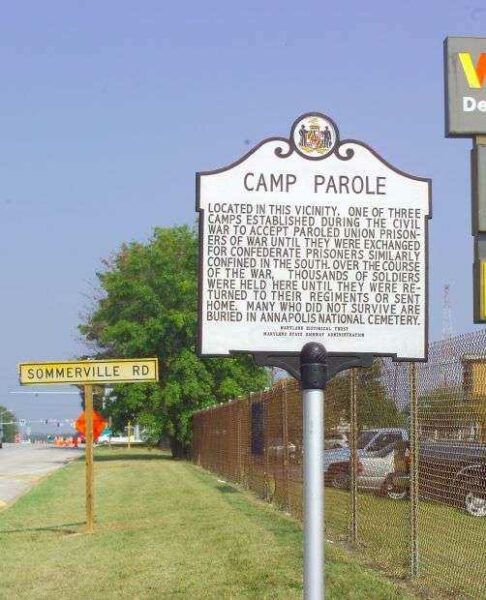 CAMP PAROLE WAR MEMORIAL MARKER