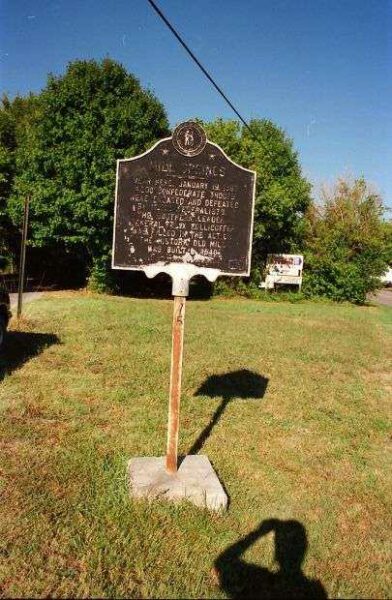 MILL SPRING WAR MEMORIAL MARKER