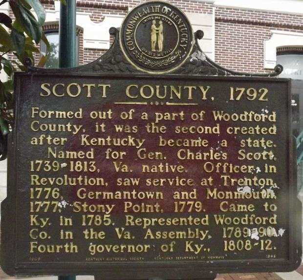 SCOTT COUNTY 1792 WAR MEMORIAL MARKER
