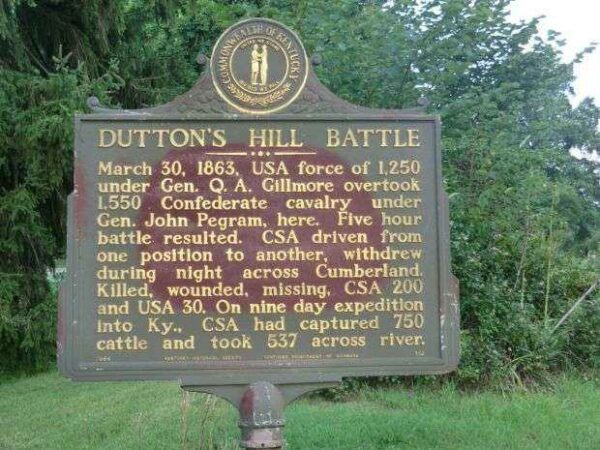 DUTTON’S HILL BATTLE WAR MEMORIAL MARKER