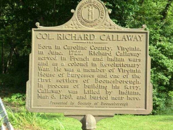 COL. RICHARD CALLAWAY REVOLUTIONARY WAR MEMORIAL MARKER