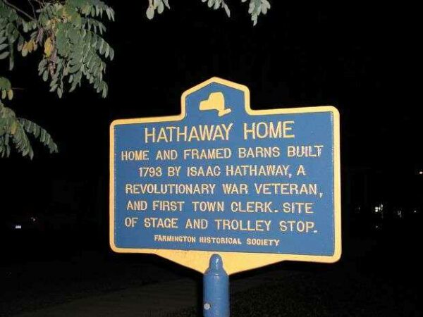 HATHWAY HOME REVOLUTIONARY WAR SOLDIER MEMORIAL MARKER