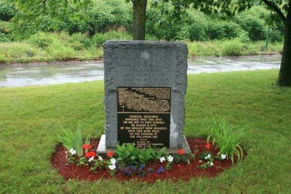 GENERAL HERKIMER MARCHED PAST THIS SPOT MEMORIAL