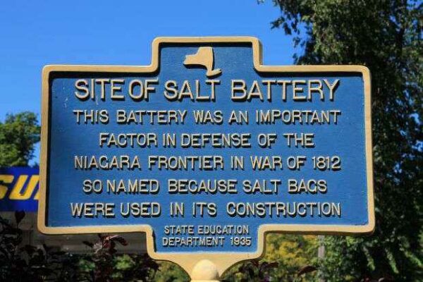 SITE OF SALT BATTERY WAR MEMORIAL MARKER
