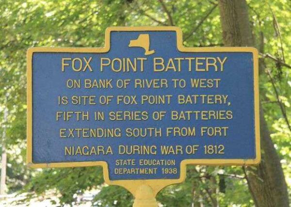 FOX POINT BATTERY WAR MEMORIAL MARKER