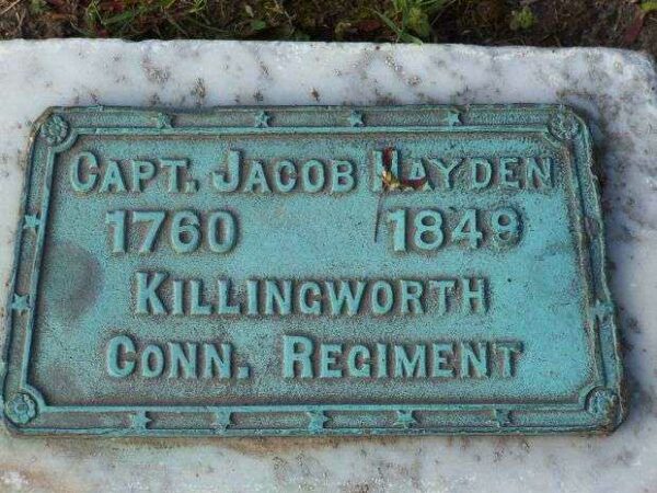 CAPT. JACOB HAYDEN WAR MEMORIAL PLAQUE