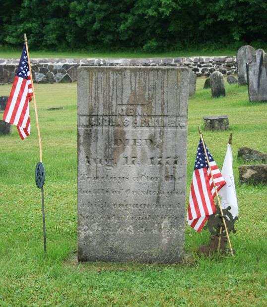 GENERAL NICHOLAS HERIKMER WAR MEMORIAL GRAVESTONE