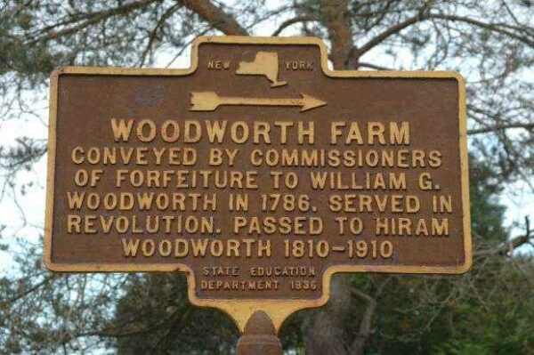 WOODWORTH FARM REVOLUTIONARY WAR SOLDIER MEMORIAL MARKER